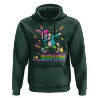 Bruh Dab Bunny Easter Hoodie Funny 80s Retro Vintage Party Cool Rabbit - Wonder Print Shop