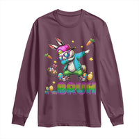 Bruh Dab Bunny Easter Long Sleeve Shirt Funny 80s Retro Vintage Party Cool Rabbit - Wonder Print Shop