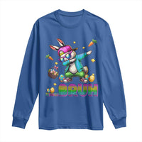 Bruh Dab Bunny Easter Long Sleeve Shirt Funny 80s Retro Vintage Party Cool Rabbit - Wonder Print Shop