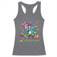 Bruh Dab Bunny Easter Racerback Tank Top Funny 80s Retro Vintage Party Cool Rabbit - Wonder Print Shop