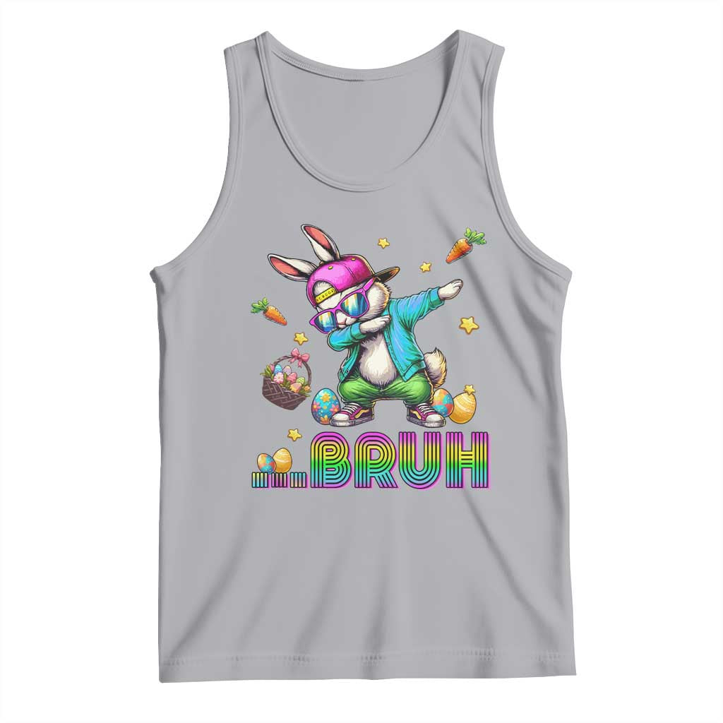 Bruh Dab Bunny Easter Tank Top Funny 80s Retro Vintage Party Cool Rabbit - Wonder Print Shop