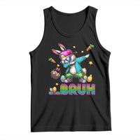 Bruh Dab Bunny Easter Tank Top Funny 80s Retro Vintage Party Cool Rabbit - Wonder Print Shop