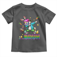 Bruh Dab Bunny Easter Toddler T Shirt Funny 80s Retro Vintage Party Cool Rabbit - Wonder Print Shop
