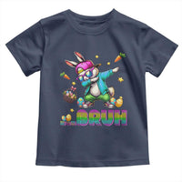 Bruh Dab Bunny Easter Toddler T Shirt Funny 80s Retro Vintage Party Cool Rabbit - Wonder Print Shop