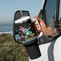 Bruh Dab Bunny Easter Tumbler With Handle Funny 80s Retro Vintage Party Cool Rabbit - Wonder Print Shop