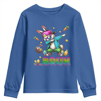 Bruh Dab Bunny Easter Youth Sweatshirt Funny 80s Retro Vintage Party Cool Rabbit - Wonder Print Shop