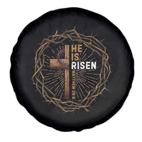 Easter Cross He is Risen Spare Tire Cover Jesus Christian Crown Of Thorns - Wonder Print Shop