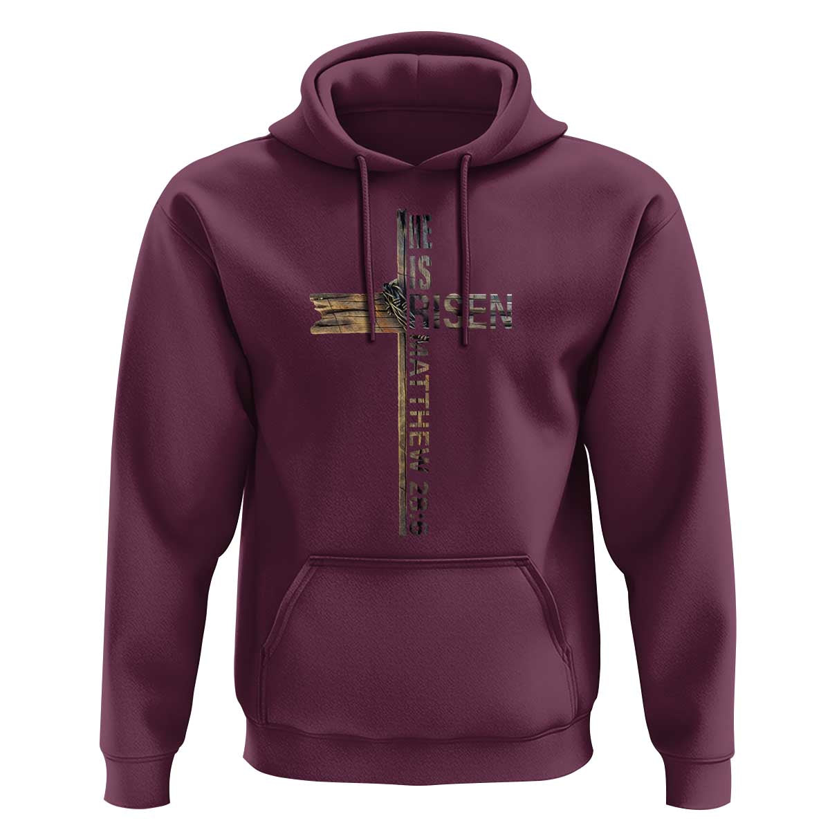 He is Risen Hoodie Religious Easter Cross Jesus Christian