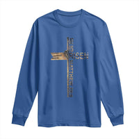 He is Risen Long Sleeve Shirt Religious Easter Cross Jesus Christian