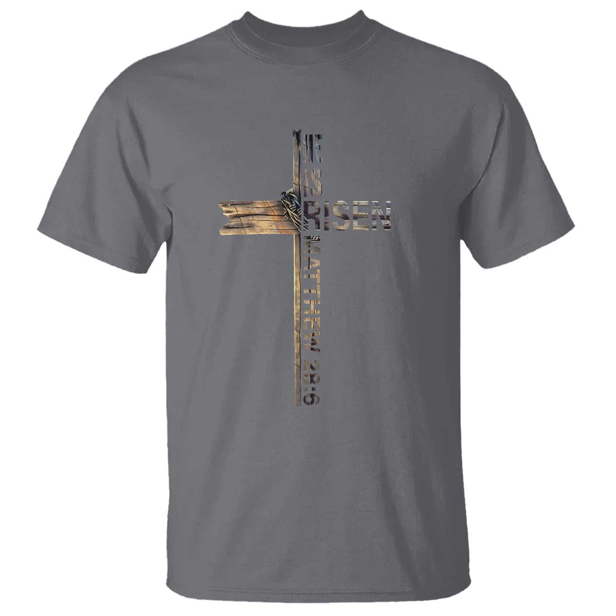 He is Risen T Shirt Religious Easter Cross Jesus Christian