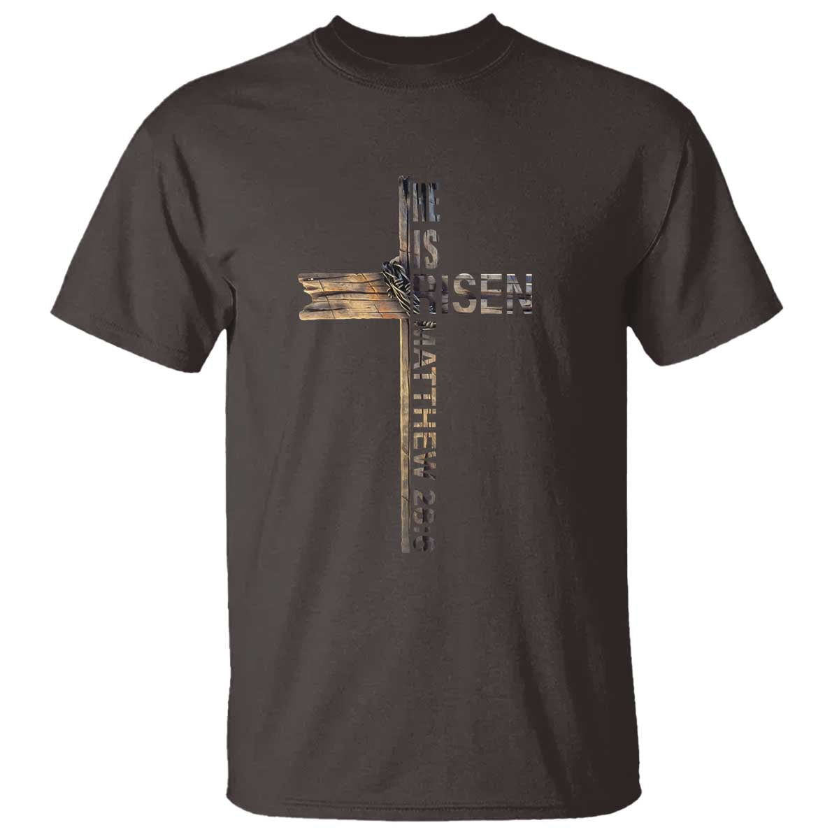 He is Risen T Shirt Religious Easter Cross Jesus Christian