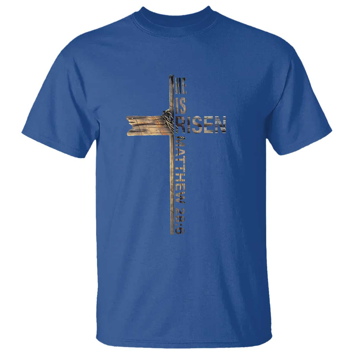 He is Risen T Shirt Religious Easter Cross Jesus Christian