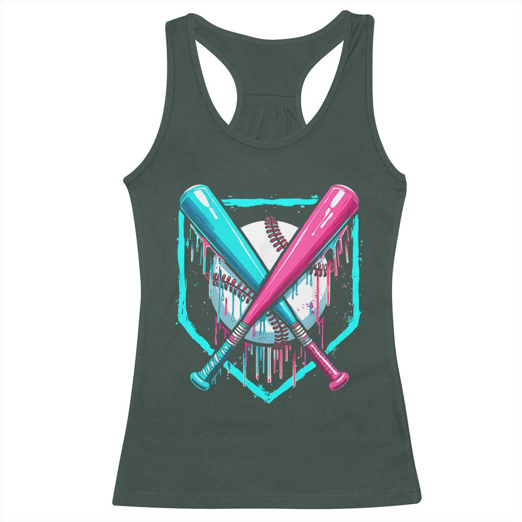 Baseball Drip Racerback Tank Top Ice Cream Dripping Youth Boys Baseball Bats