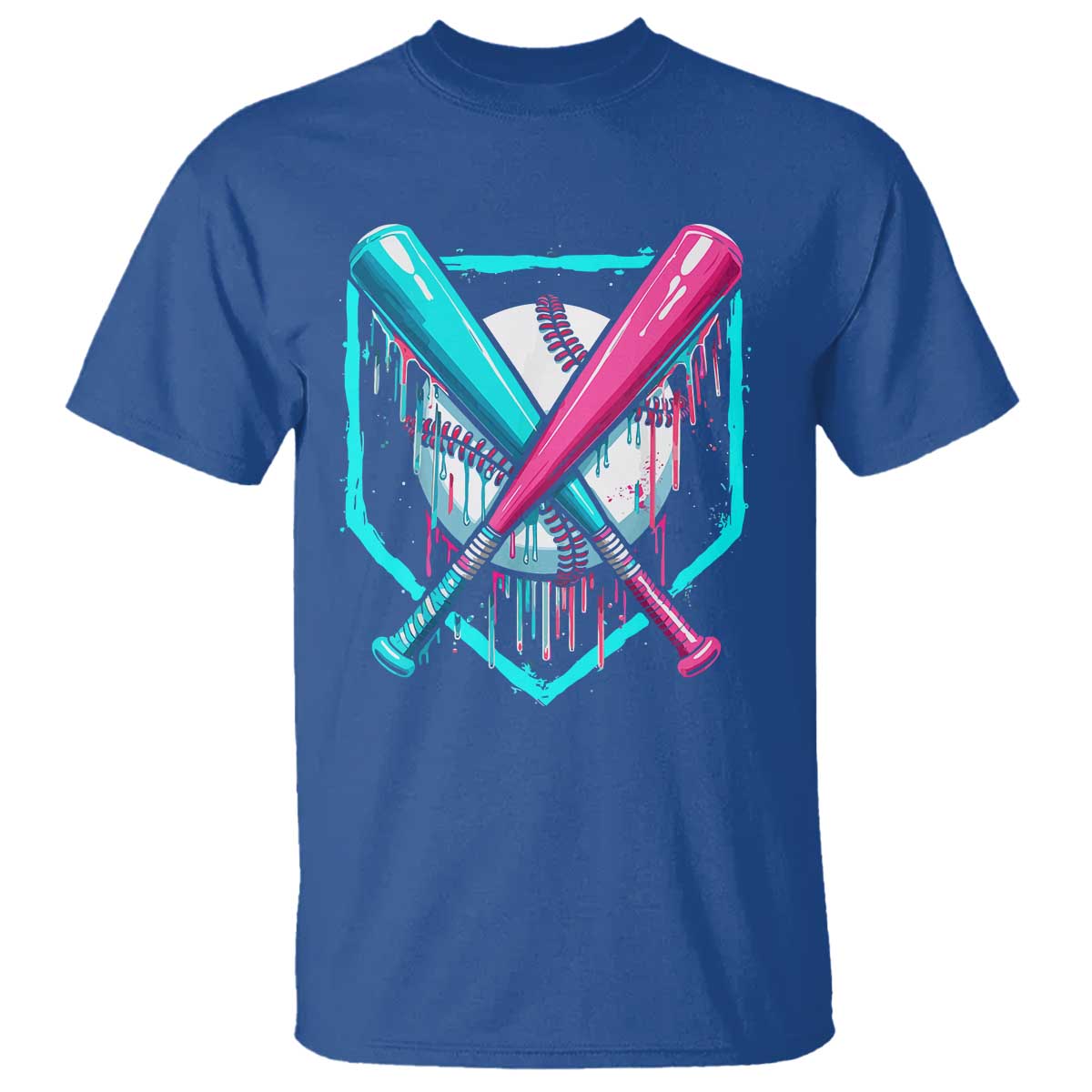 Baseball Drip T Shirt Ice Cream Dripping Youth Boys Baseball Bats
