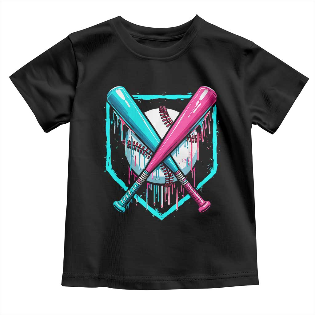 Baseball Drip Toddler T Shirt Ice Cream Dripping Youth Boys Baseball Bats