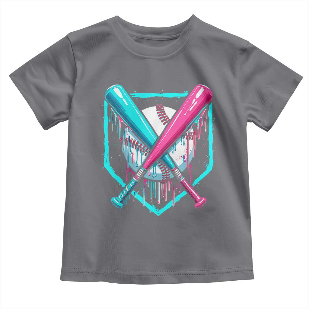 Baseball Drip Toddler T Shirt Ice Cream Dripping Youth Boys Baseball Bats