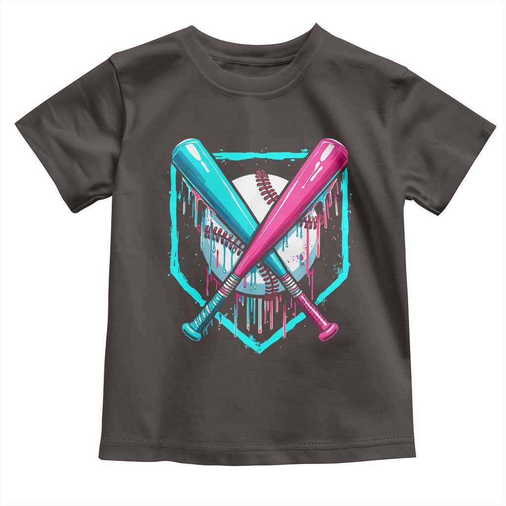 Baseball Drip Toddler T Shirt Ice Cream Dripping Youth Boys Baseball Bats