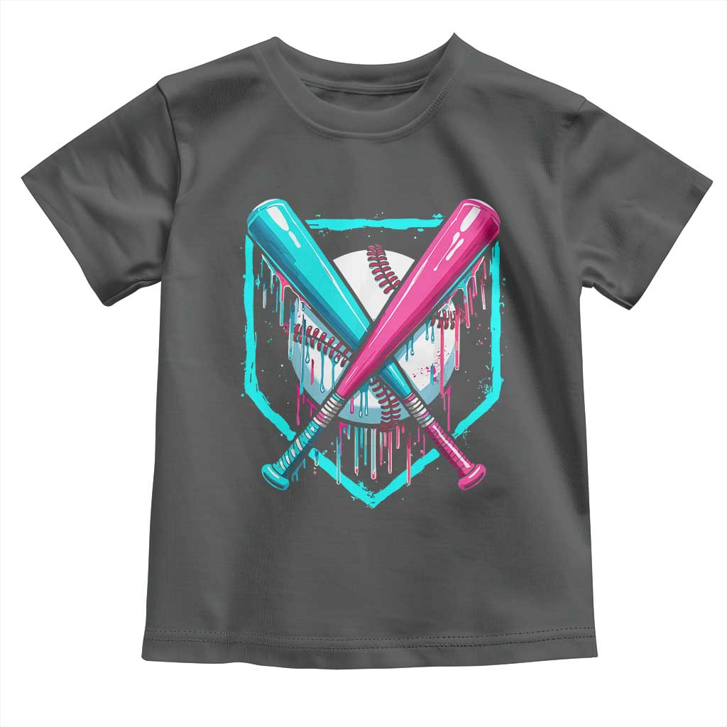 Baseball Drip Toddler T Shirt Ice Cream Dripping Youth Boys Baseball Bats