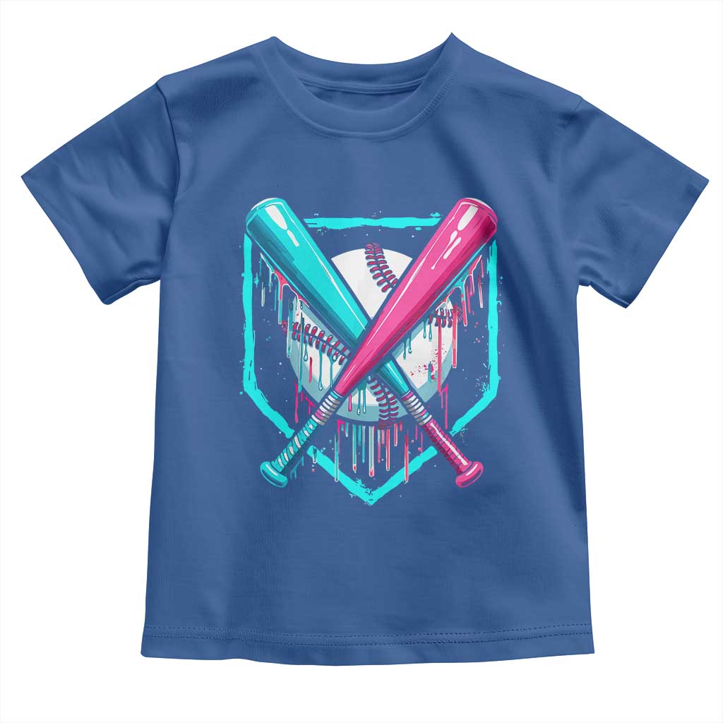 Baseball Drip Toddler T Shirt Ice Cream Dripping Youth Boys Baseball Bats