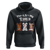 Baseball Basketball Football Easter Hoodie Cute Bunny Game Day Sports These Are My Peeps - Wonder Print Shop