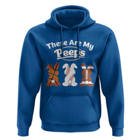 Baseball Basketball Football Easter Hoodie Cute Bunny Game Day Sports These Are My Peeps - Wonder Print Shop