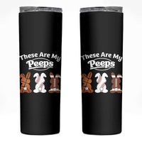 Baseball Basketball Football Easter Skinny Tumbler Cute Bunny Game Day Sports These Are My Peeps - Wonder Print Shop