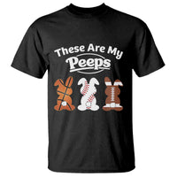 Baseball Basketball Football Easter T Shirt Cute Bunny Game Day Sports These Are My Peeps - Wonder Print Shop