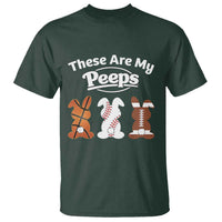 Baseball Basketball Football Easter T Shirt Cute Bunny Game Day Sports These Are My Peeps - Wonder Print Shop