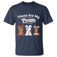 Baseball Basketball Football Easter T Shirt Cute Bunny Game Day Sports These Are My Peeps - Wonder Print Shop