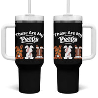 Baseball Basketball Football Easter Tumbler With Handle Cute Bunny Game Day Sports These Are My Peeps - Wonder Print Shop