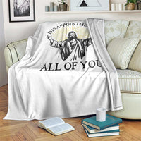 Retro Jesus Meme Throw Blanket Disappointments All Of You