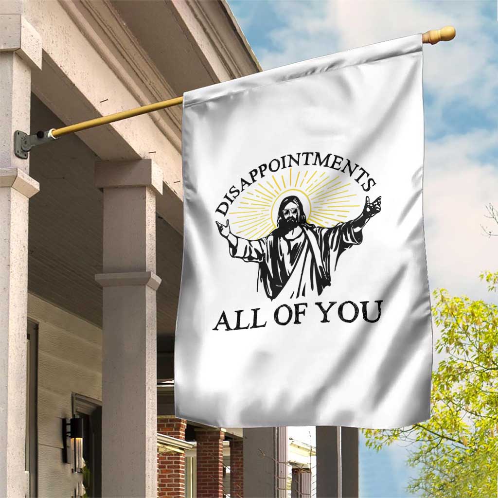 Retro Jesus Meme Garden Flag Disappointments All Of You