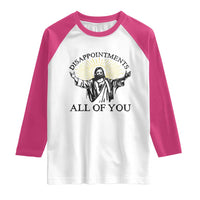 Retro Jesus Meme Raglan Shirt Disappointments All Of You