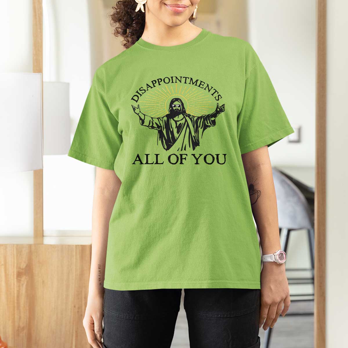 Retro Jesus Meme T Shirt For Women Disappointments All Of You