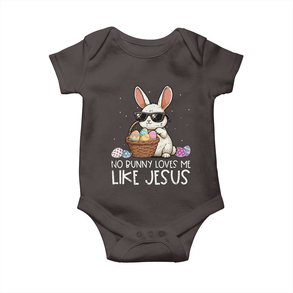 Easter Christian Baby Onesie No Bunny Loves Me Like Jesus