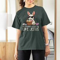 Easter Christian T Shirt For Women No Bunny Loves Me Like Jesus