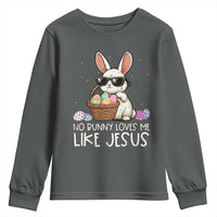 Easter Christian Youth Sweatshirt No Bunny Loves Me Like Jesus