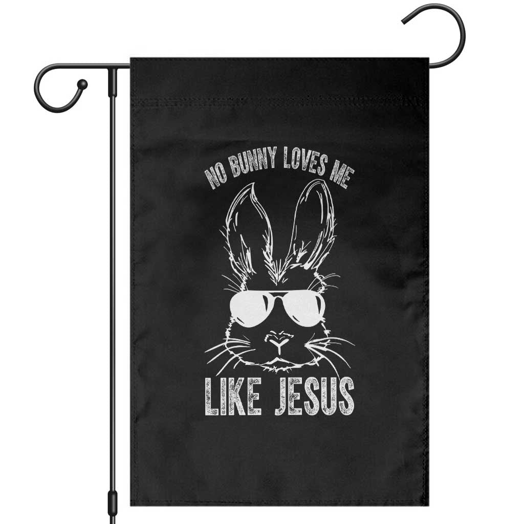 Funny Christian Easter Garden Flag No Bunny Loves Me Like Jesus Retro Bunny - Wonder Print Shop