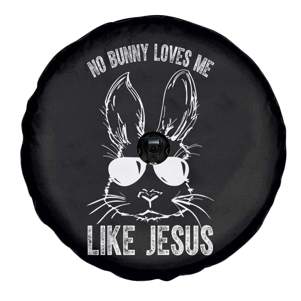 Funny Christian Easter Spare Tire Cover No Bunny Loves Me Like Jesus Retro Bunny - Wonder Print Shop