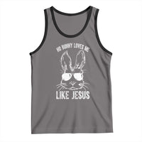 Funny Christian Easter Tank Top No Bunny Loves Me Like Jesus Retro Bunny - Wonder Print Shop
