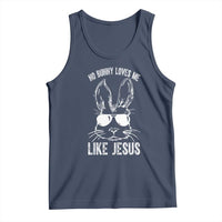 Funny Christian Easter Tank Top No Bunny Loves Me Like Jesus Retro Bunny - Wonder Print Shop
