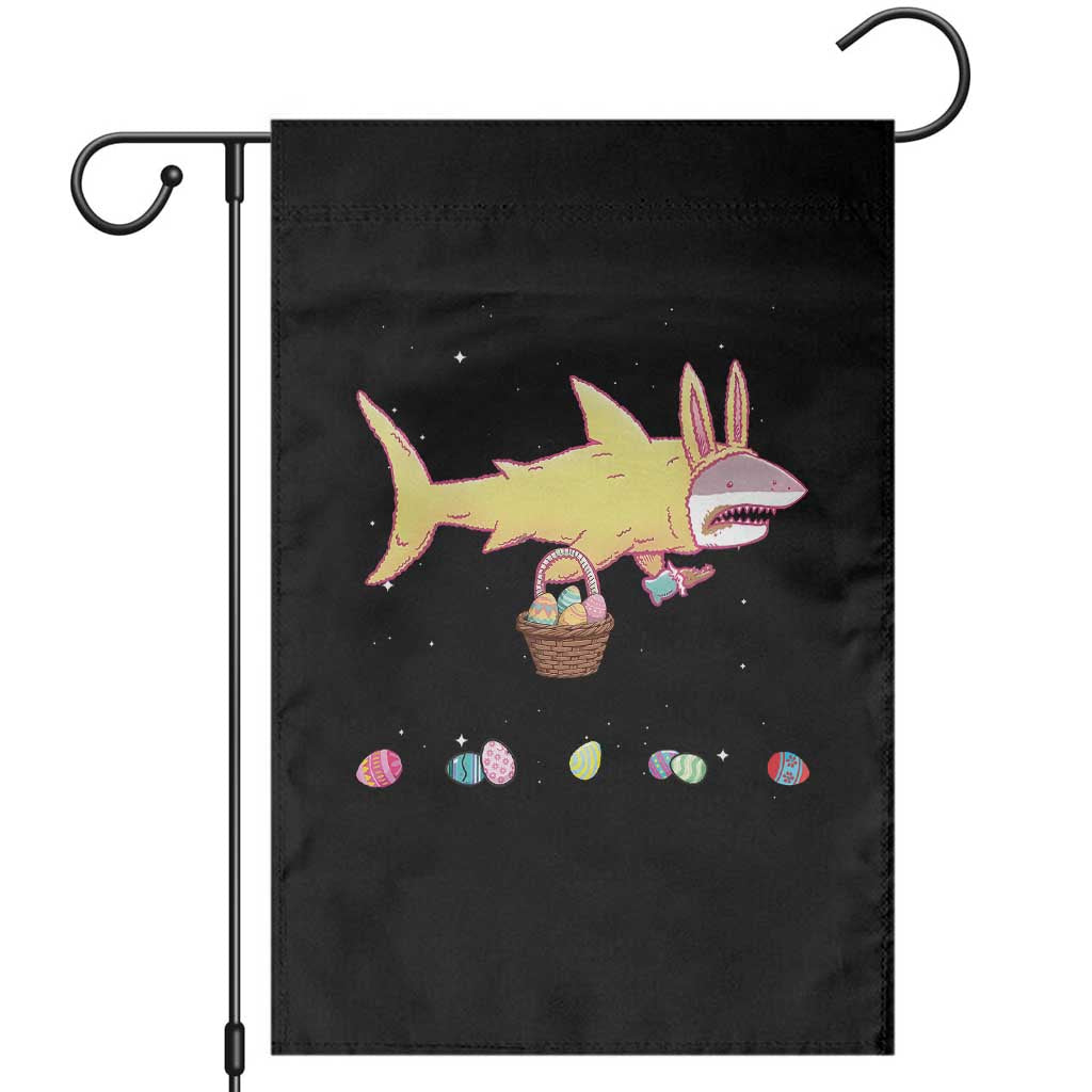 Funny Shark Easter Garden Flag Cute Bunny Ears Eggs Hunting Teens Boys Kids - Wonder Print Shop