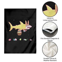 Funny Shark Easter Garden Flag Cute Bunny Ears Eggs Hunting Teens Boys Kids - Wonder Print Shop