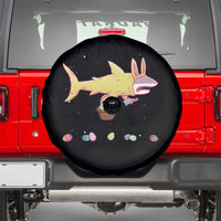 Funny Shark Easter Spare Tire Cover Cute Bunny Ears Eggs Hunting Teens Boys Kids - Wonder Print Shop