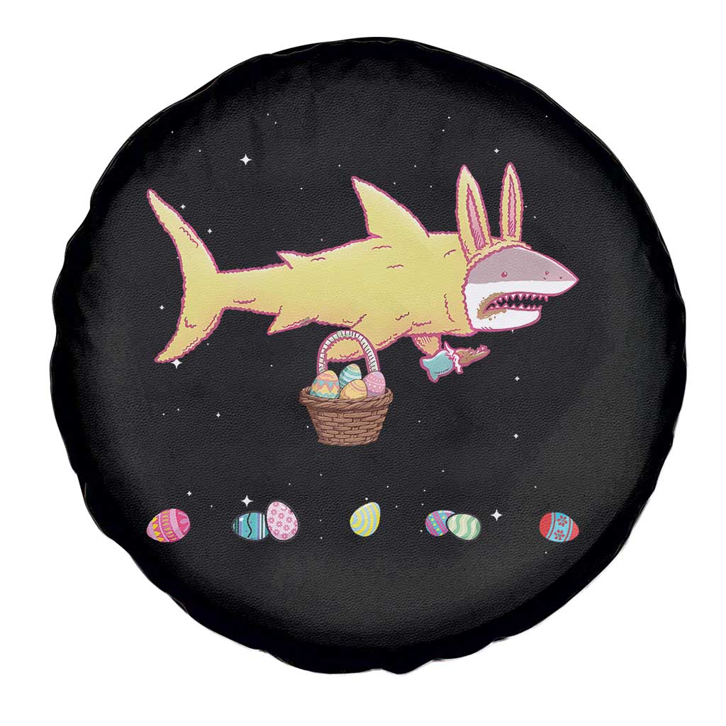 Funny Shark Easter Spare Tire Cover Cute Bunny Ears Eggs Hunting Teens Boys Kids - Wonder Print Shop