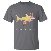 Funny Shark Easter T Shirt Cute Bunny Ears Eggs Hunting Teens Boys Kids - Wonder Print Shop