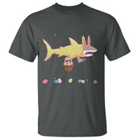 Funny Shark Easter T Shirt Cute Bunny Ears Eggs Hunting Teens Boys Kids - Wonder Print Shop