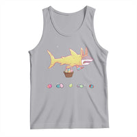 Funny Shark Easter Tank Top Cute Bunny Ears Eggs Hunting Teens Boys Kids - Wonder Print Shop