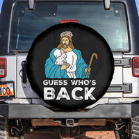 Guess Whos Back Spare Tire Cover Funny Religious Jesus Back Cute Bunny - Wonder Print Shop