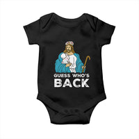 Guess Whos Back Baby Onesie Funny Religious Jesus Back Cute Bunny - Wonder Print Shop